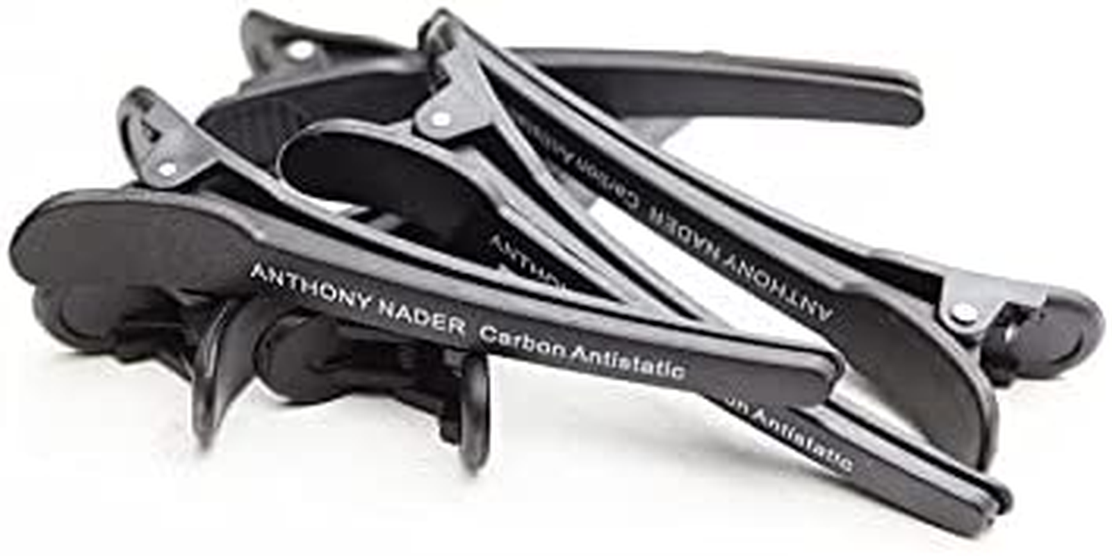 6 Anthony Nader Carbon Fibre Sectioning Hair Clips Salon Professional Antistatic image number 1
