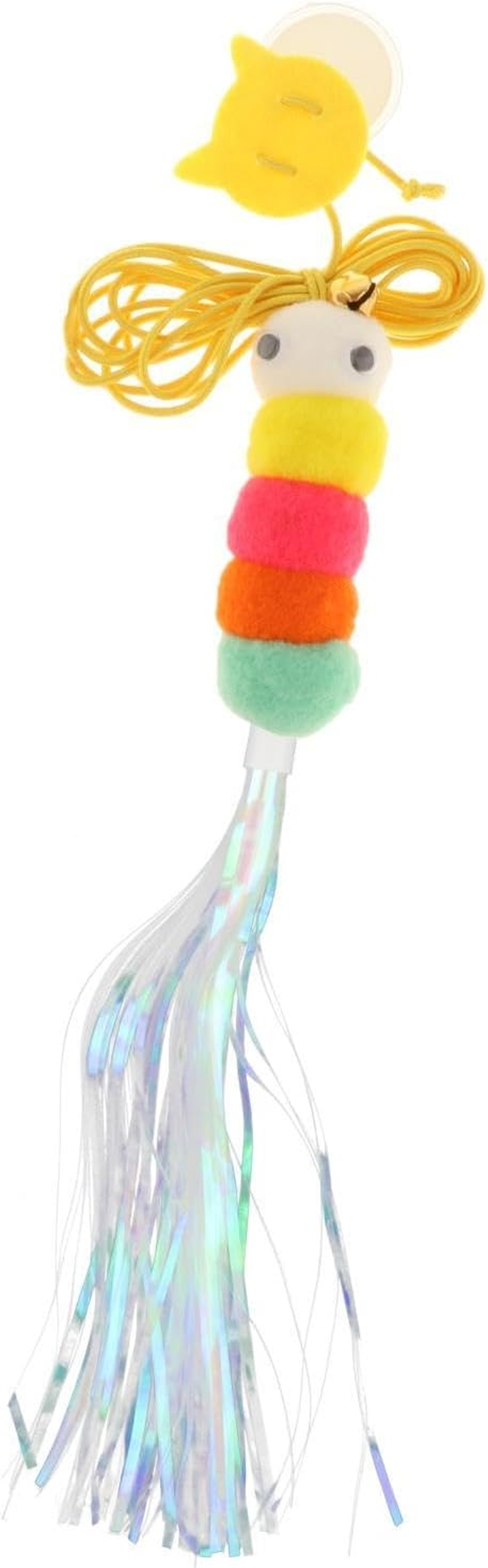 STARTIST Hanging Door Cat Toys with Bell, Elastic Rope Hanging on Ceiling Cat Teaser Toy Cat Plush Toy for Kitten Indoor Cats Exercising Play Chasing, Sound Paper image number 4