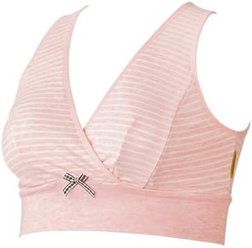 犬印本舗 Inujirushi Honpo BR1624 Half Top for Nursing Moms LL Pink Cotton image number 1