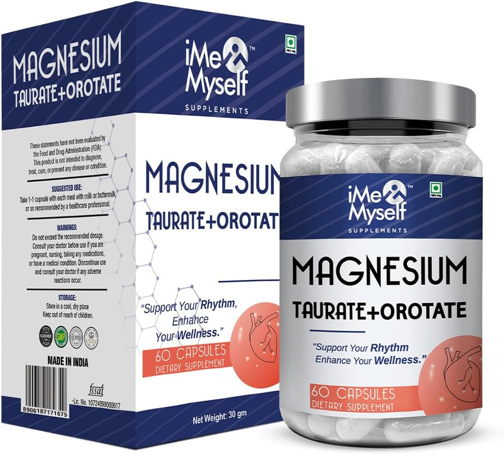 Imemyself Magnesium Taurate & Orotate Capsules | 60 Veg Capsules
