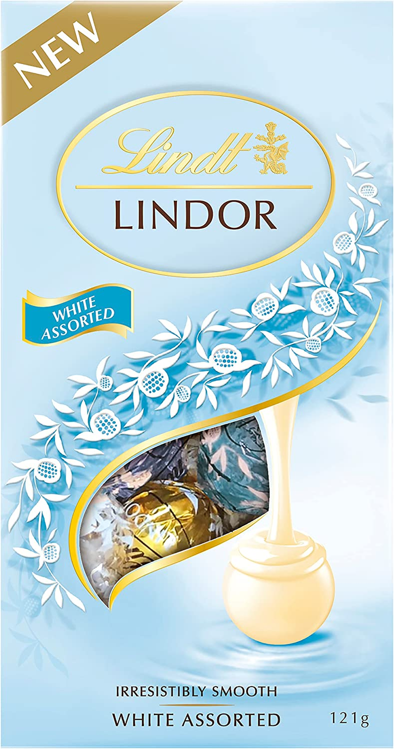 Lindt Lindor White Assorted Chocolate Bag 121G image number 2
