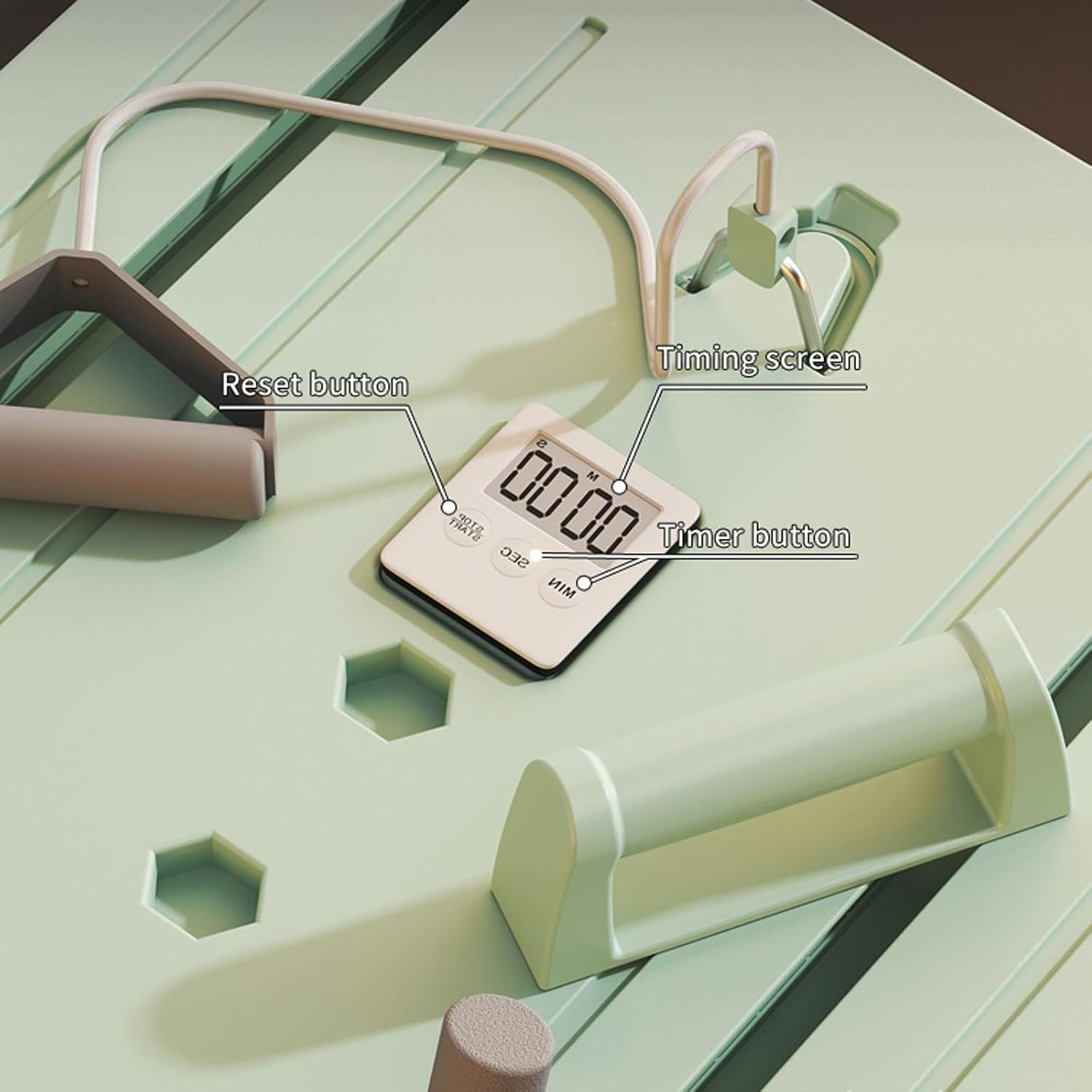 Pilates Board Reformer Set, Multifunctional Pilates Reformer Machine, Foldable Automatic Rebound Ab Roller Wheel Training Board, Portable Pilates Sliding Board Fitness Equipment for Men, Women image number 5