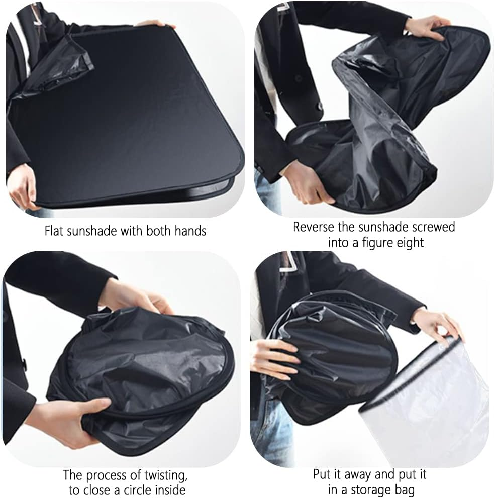 Sunshade for Car Windshield,240T Thickened Windshield Sun Shade for Blocking 99% Sunlight & Heat,Summer Car Essentials Sun Cover for Car Windshield Fits,Truck,Suv image number 2