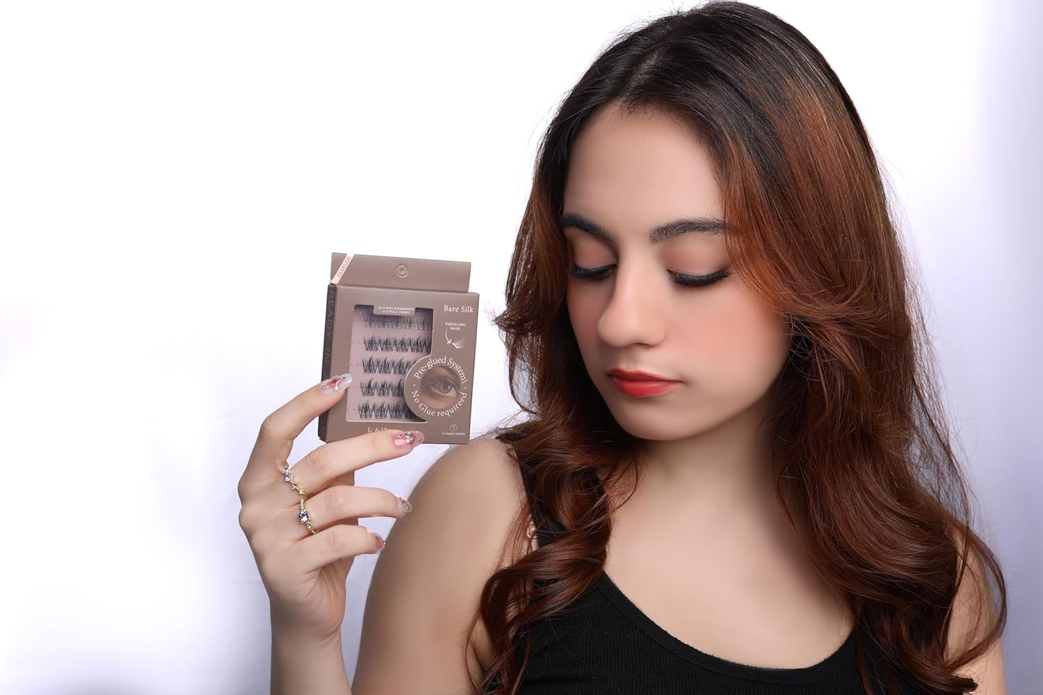 Lash&Go Bare Silk Pre-Glued Lash Segments, 6&ndash;13Mm, Natural Lightweight Look, No Glue Required, Reusable. image number 3