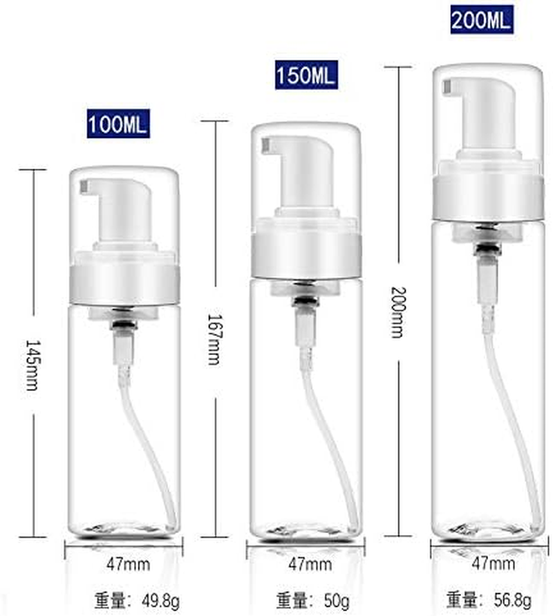 5PCS Foaming Soap Dispensers Pump Bottles Empty Foam Foamer Dispenser Pump Bottles (100Ml,Blue) image number 5