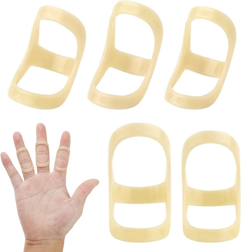 Oval Finger Splint,5Pcs Comfortable Finger Support Brace,Oval 8 Finger Splint,Comfortable Trigger Finger Splint,Thumb Brace to Support and Protection for Trigger Finger and Other Finger Conditions image number 4