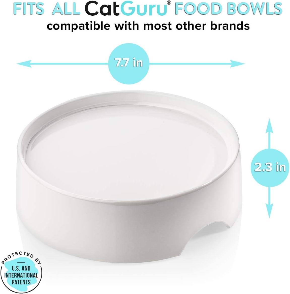 Catguru Food Table for Cat Bowl, Non Slip Pet Feeding Station for Cat Food Bowls, Raised Stand for Food and Water Cat Bowls, Elevated Cat Feeder, Stress Free Pet Dish Stand - Aruba image number 6