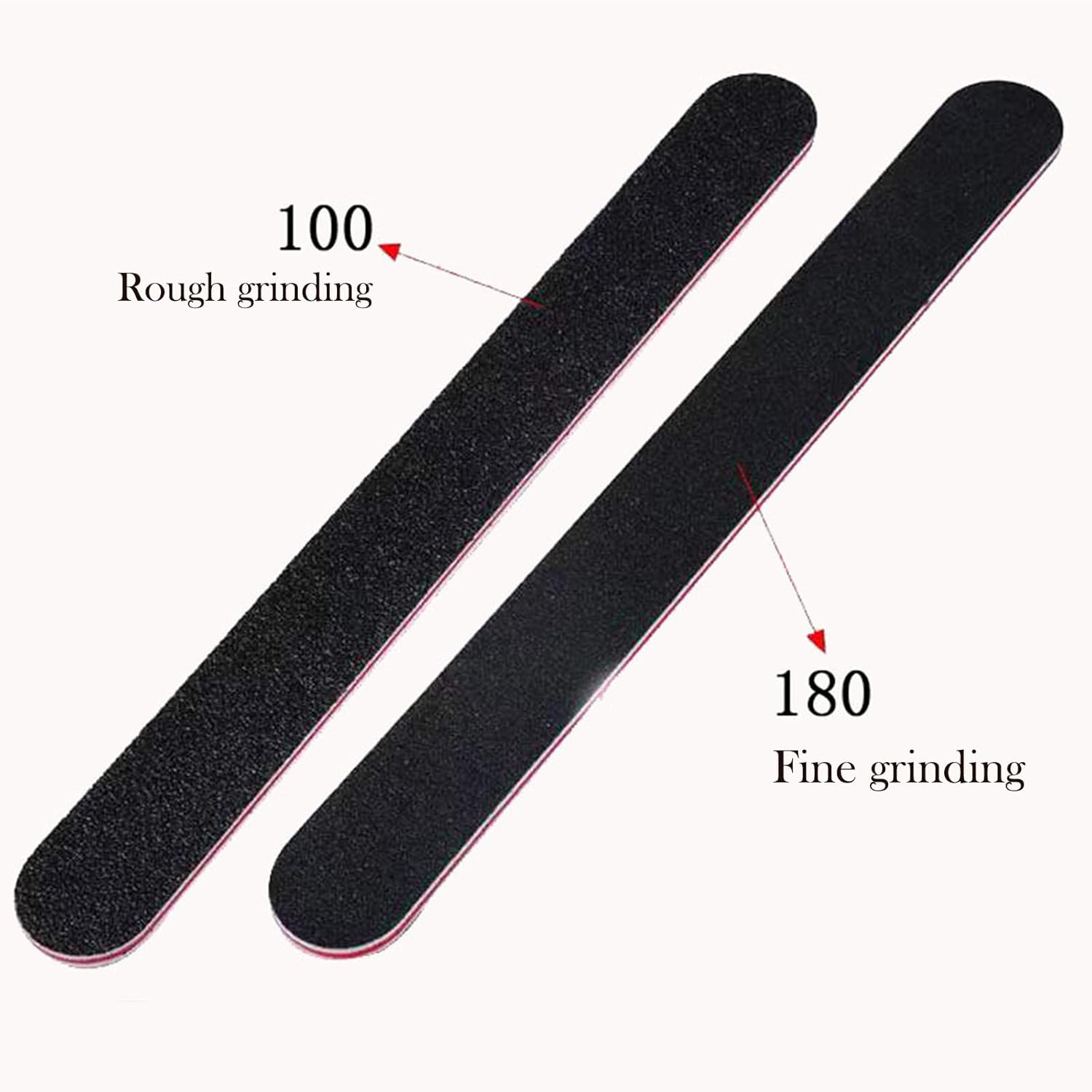 Nail Files Set, 100/180 Grits Double Sided Emery Boards for Acrylic Nails, Nature Nails, Professional Manicure & Pedicure Tools for Nail Art, Salon & Home Use, Durable Nail Filing Kit (40 PCS) image number 1