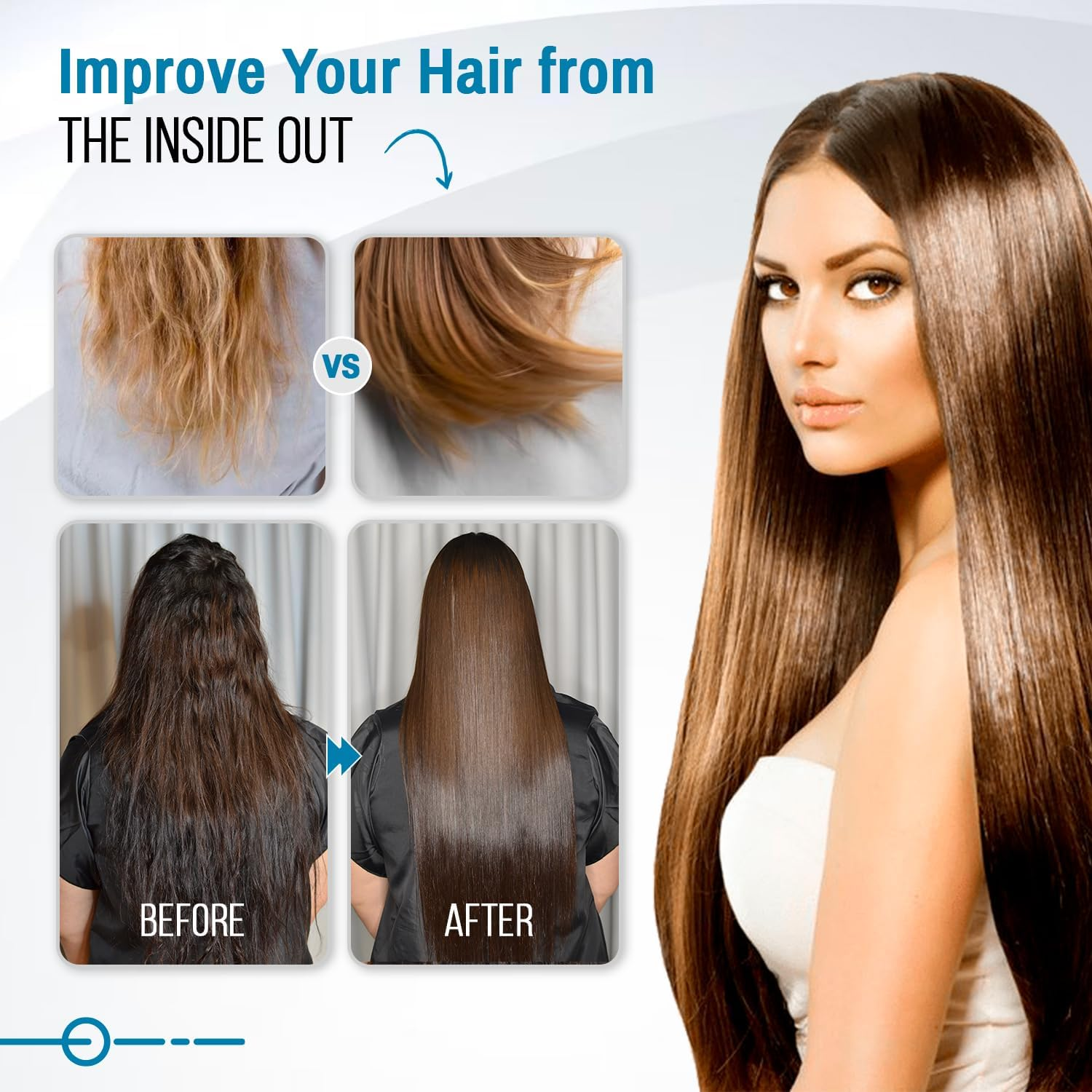 Torrano Keratin Hair Treatment Straightening in 1 Step, Formaldehyde Free-Nanoplastia Para Alisar Cabello, Keratina Organica Sin Formol Para Alisar El Pelo (0.5 Ml (Pack of 1)) image number 5