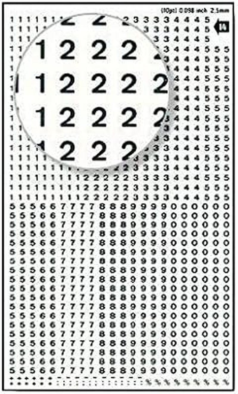 Transferable Letters and Numbers, Black, Numbers, 2.5 Mm, Black image number 6