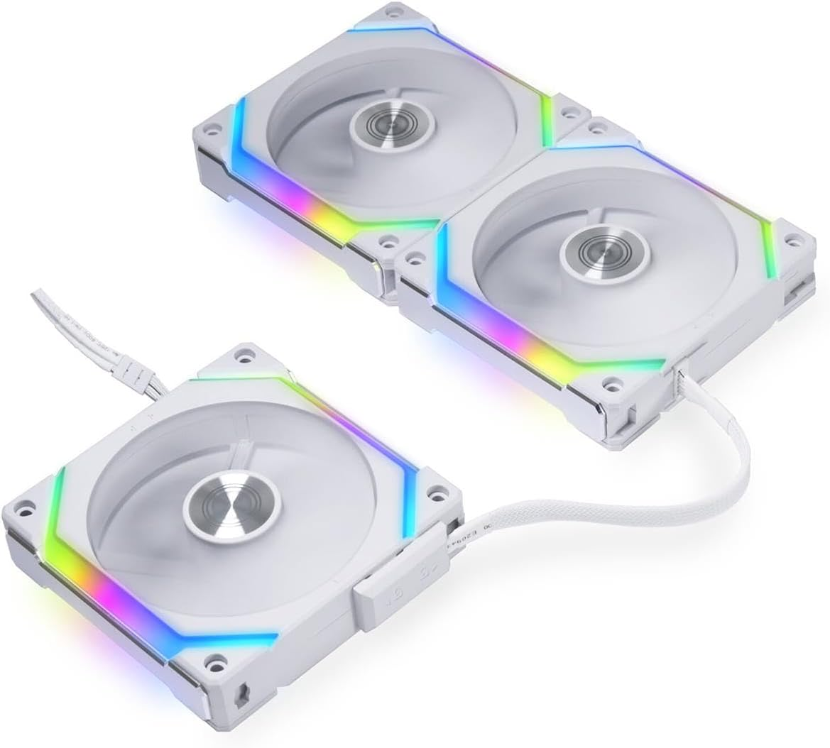 Lian Li SL120V2-3W UNI Cooler Case Fan 3 Pieces Set, White, 120 Mm image number 4