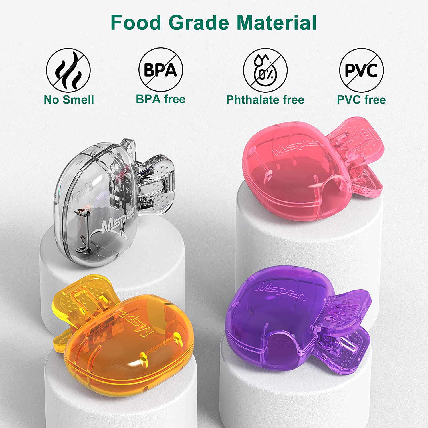 Mspan Electric Toothbrush Head Cover: Sonic Toothbrush Cap Travel Protector Plastic Brush Pod Protection Clip Case Value Pack image number 4