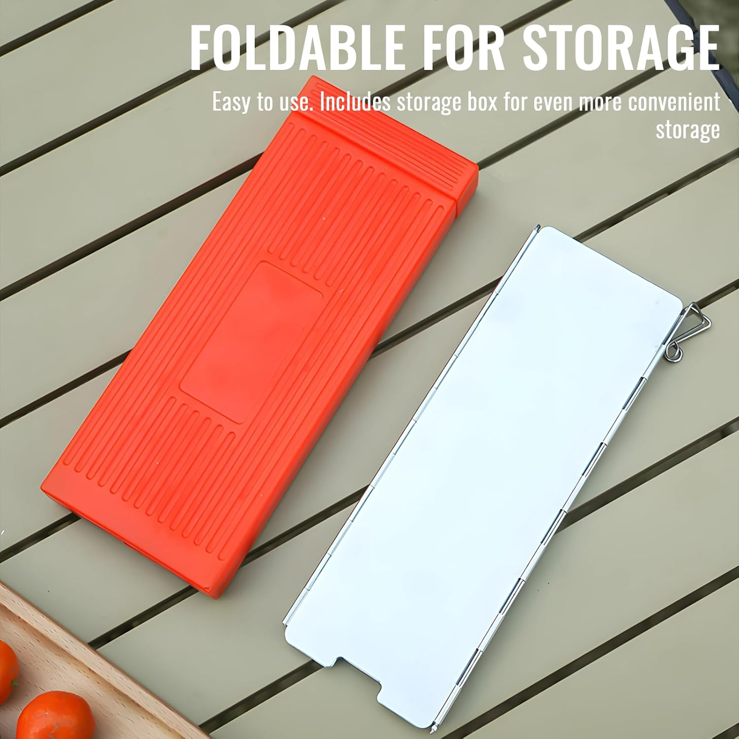 Eukyplace Stove Windshield, 12-Piece Foldable Camping Burner Windshield, 1M Long Metal Camp Stove Windscreen, Portable Gas Stove Windscreen for Outdoor Camping, Exquisite Packaging