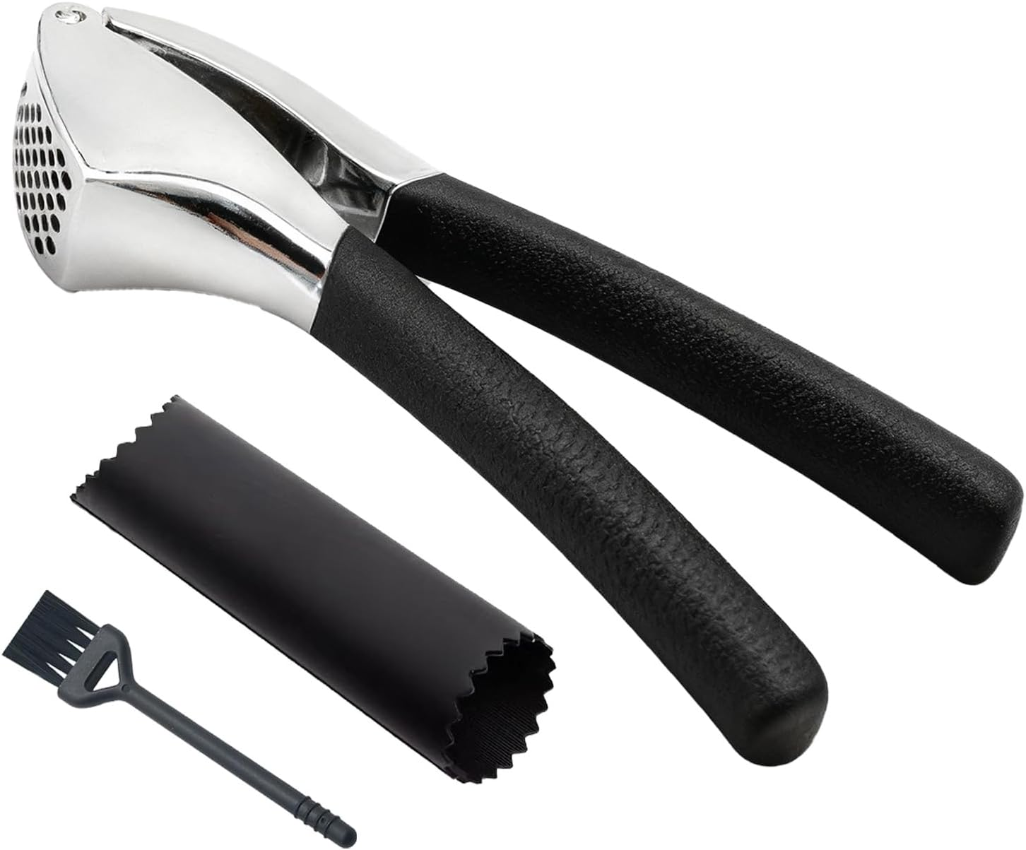 Professional Stainless Steel Garlic Press Set &ndash;Easy to Clean, Dishwasher Safe, Rust-Proof Design for Effortless Garlic Preparation image number 5