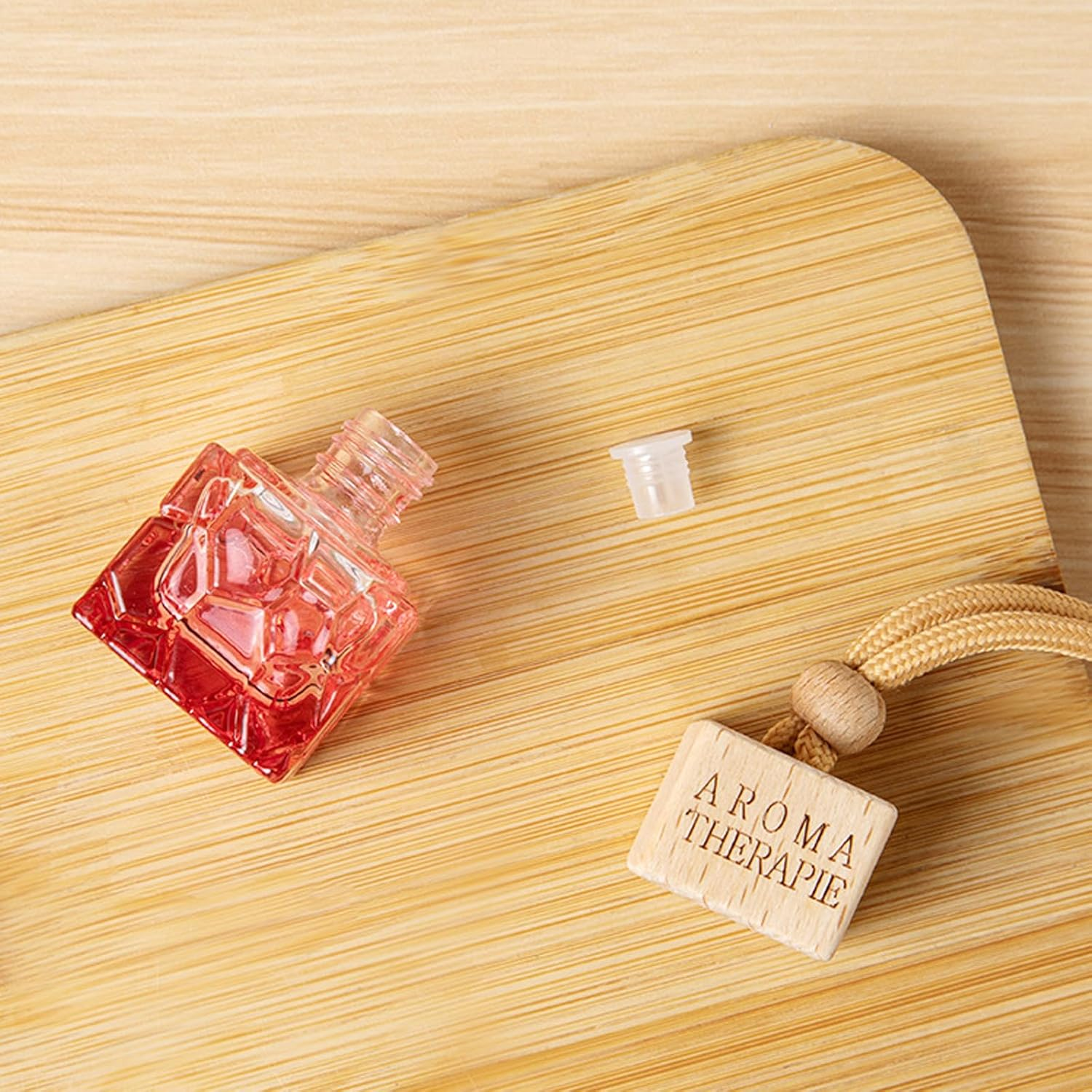 Manwetye 6 PCS Car Hanging Diffuser Bottle - 8Ml Empty Perfume Pendant for Essential Oil Aromatherapy Storage | Refillable Home & Car Air Freshener Vials(Assorted Colors) image number 3