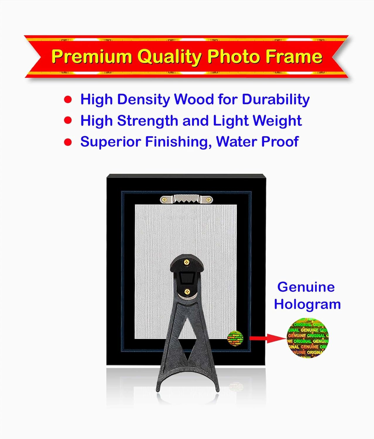 Pavan Photo Laminations Panchmukhi Hanuman for Door Entrance Vastu Wall Painting Framed Home Decor (Wood,Matte,Brown,Small Size,6 X 8 Inch) B786S image number 5