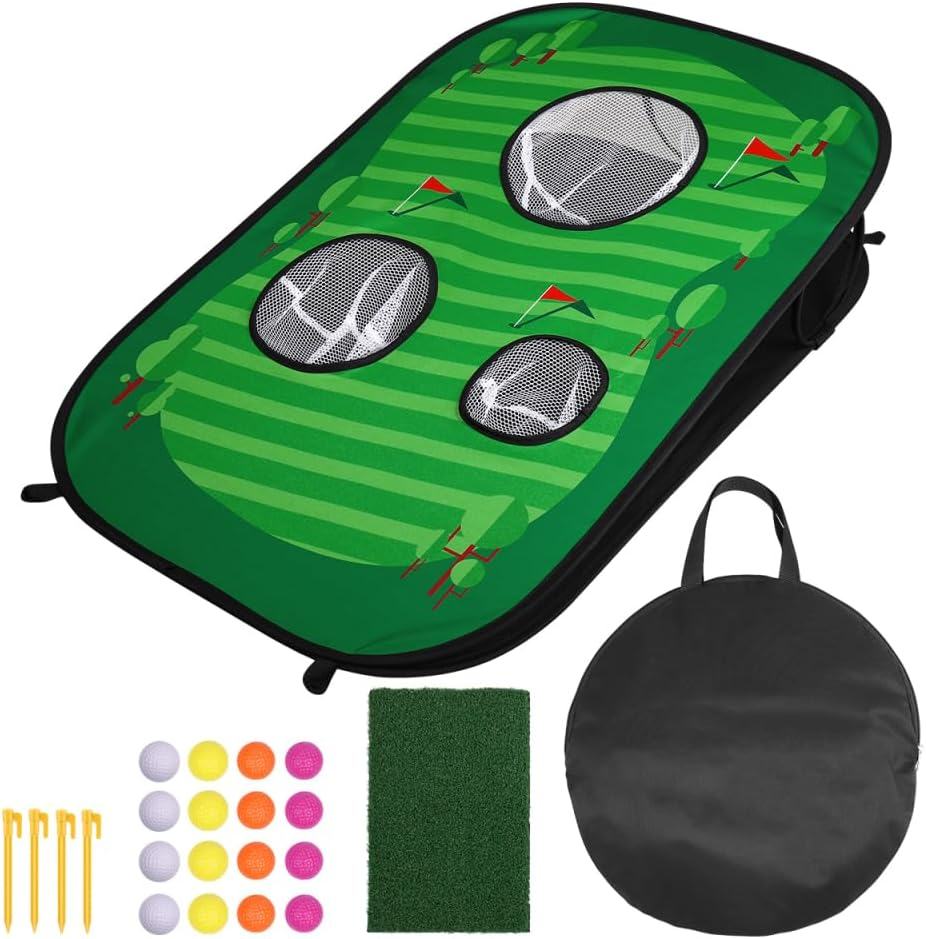 Outdoor Golf Chipping Net Game Set Foldable Practice Training Golfing Net image number 4