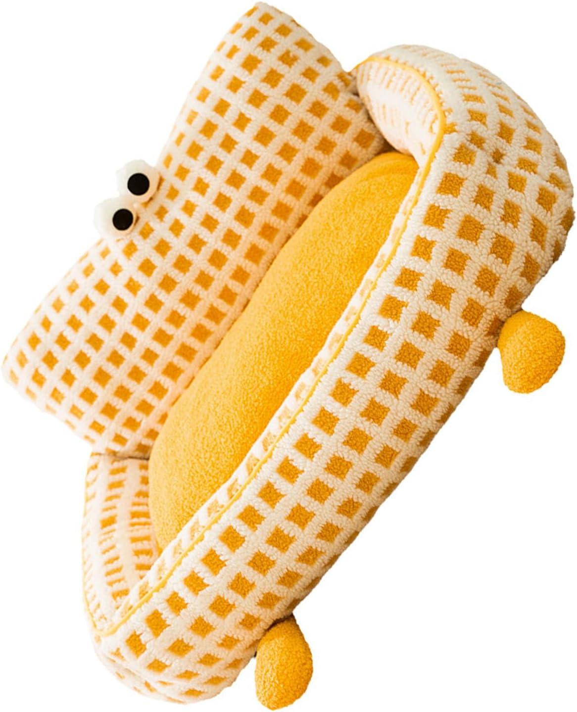 Cat Sofa Bed, Multifunctional Pet Bed, Skin-Friendly, Yellow, for Bedroom & Indoor (S)