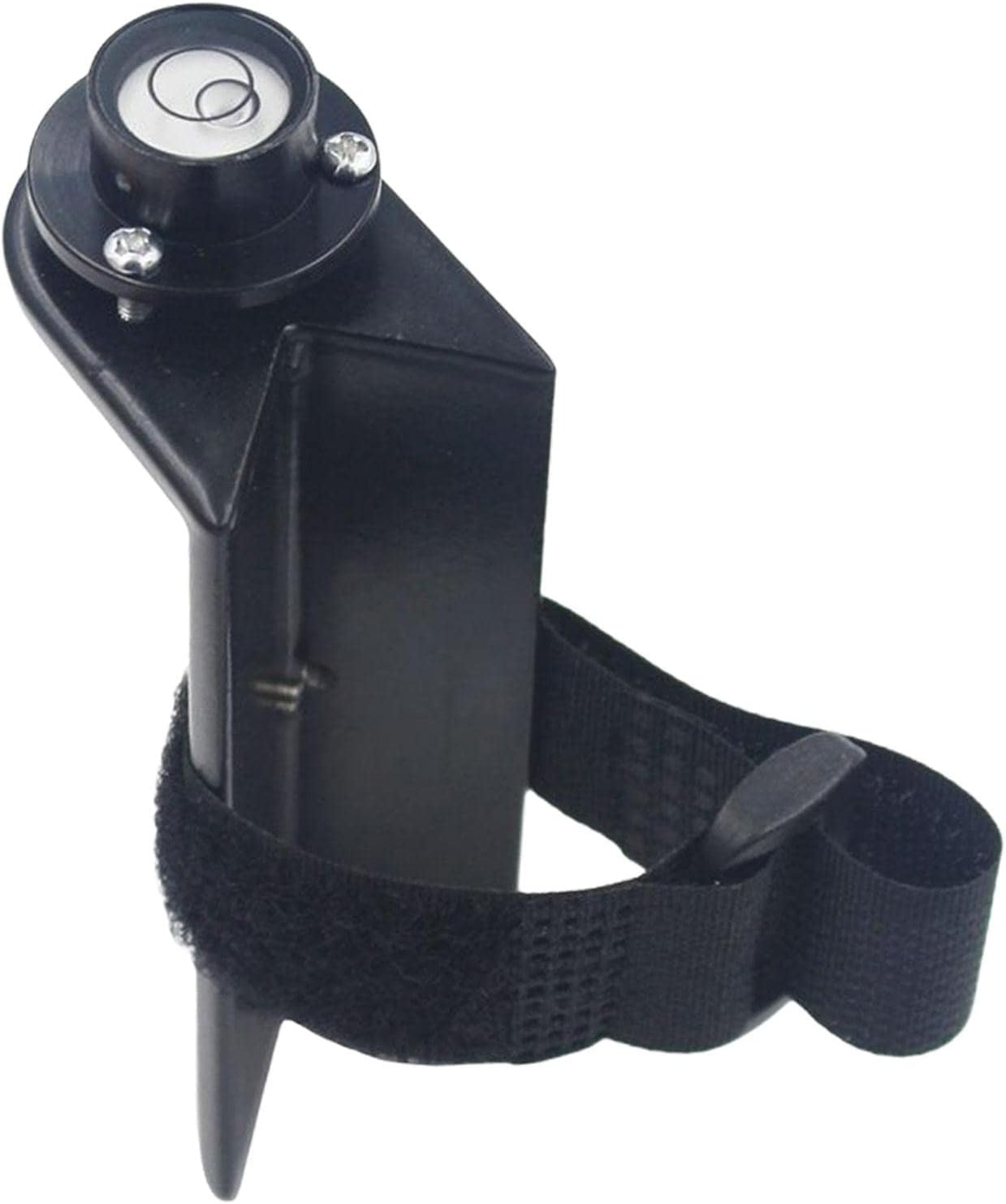 Baoblaze Grade Rod Level Bubble Level Centering Pole Carbon Fiber Pole for round Rod Tower Ruler - Black with Tie