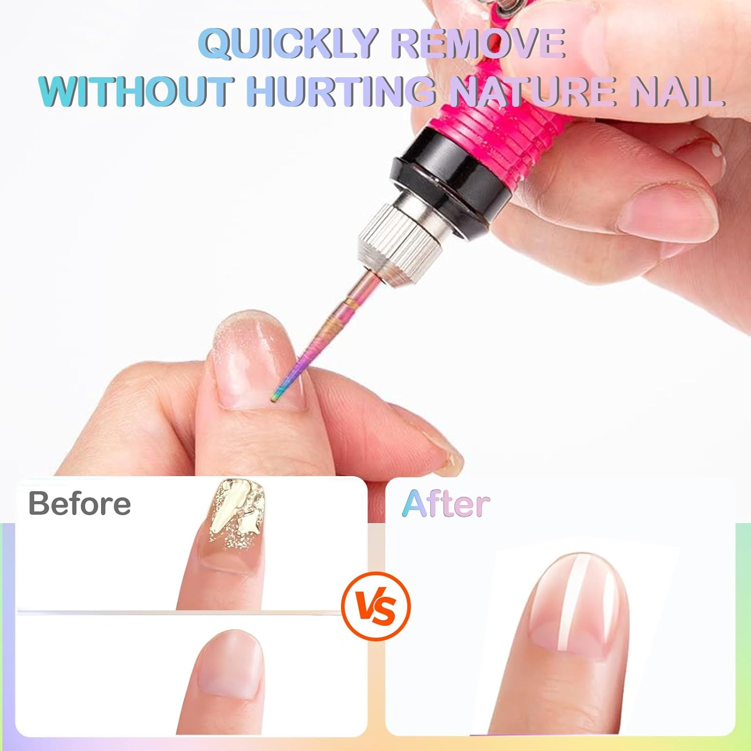 YUENTOEN 21Pcs Nail Drill Bits Set, Cuticle Efile Nail Drill Bits, Nail File Drill Bit, Polishing Ceramic Nail Drill Bits, Carbide Remover Bits for Manicure Pedicure, Home Salon image number 6