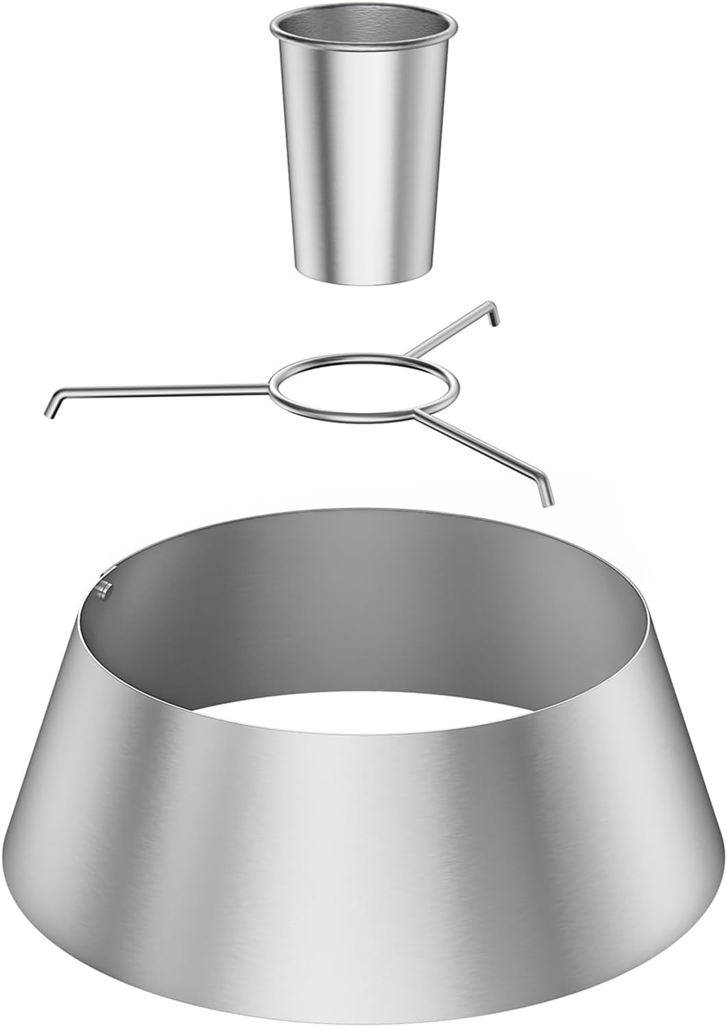 Onlyfire Stainless Steel Charcoal Basket with Water Container, Charcoal Baskets for Weber 47 Cm, 57 Cm, 67 Cm Kettle Grill, Charcoal Grill and Other Ceramic Grills, Charcoal Basket Accessories, BBQ image number 2