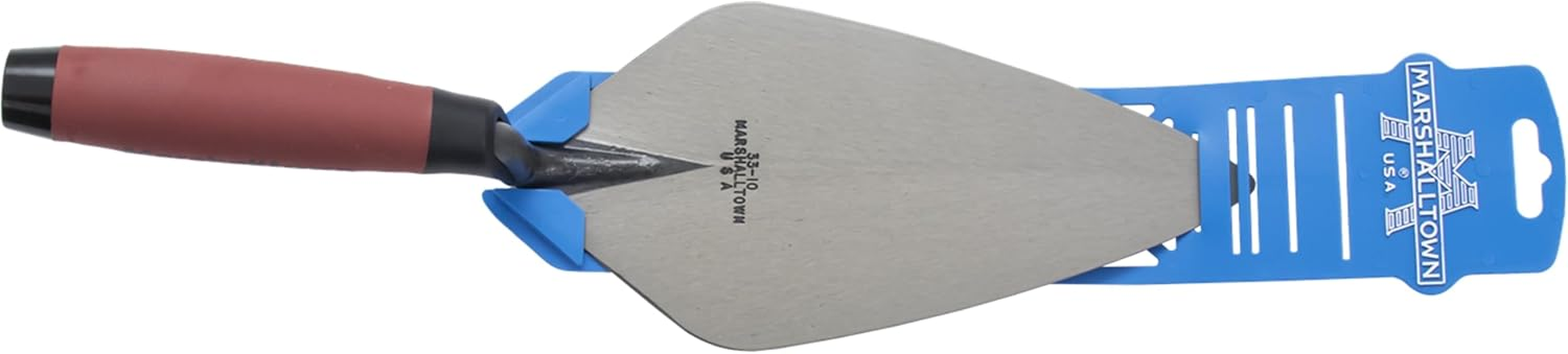 MARSHALLTOWN Brick Trowels, London Style, 10 X 4-5/8 Inch, Durasoft Handle, Brickwork, Blockwork, Stonework, Masonry, Made in USA, 33 10FG image number 1