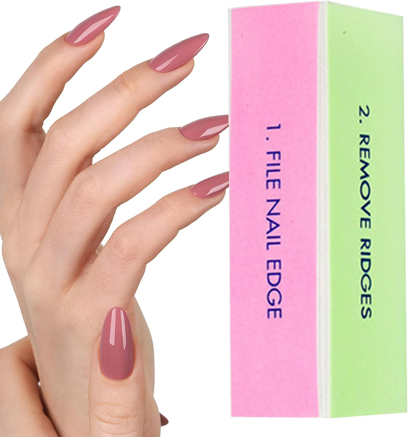 Nail Shiner Block &ndash; Nail Buffer, Buffing Block | 4‑Way Polisher for Filing, Versatile and Glossy Finish, Fingernail Shine Accessory, Menicure Hand Care Tool for Buff, Polish, Smooth image number 1