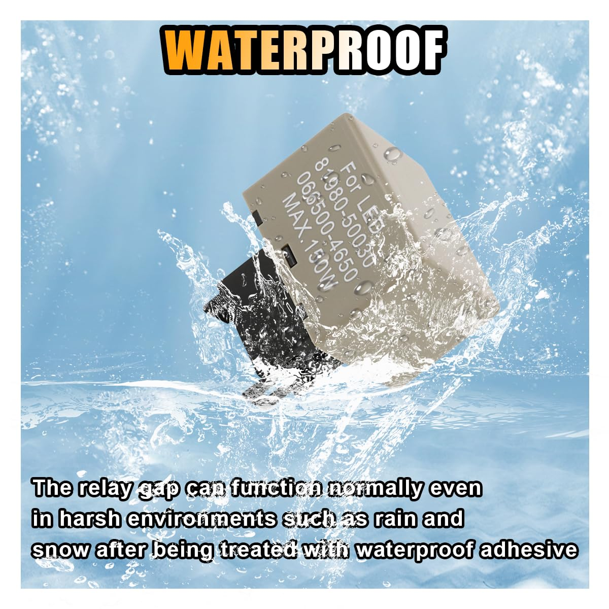 Car LED Flasher Assy Relay, 8 Pin LM449 81980-50030 066500-4650, Electronic Turn Signal Relay Repair Super Flash, Fit for Lexus Scion or Toyota Turn Signal Light Bulbs image number 5