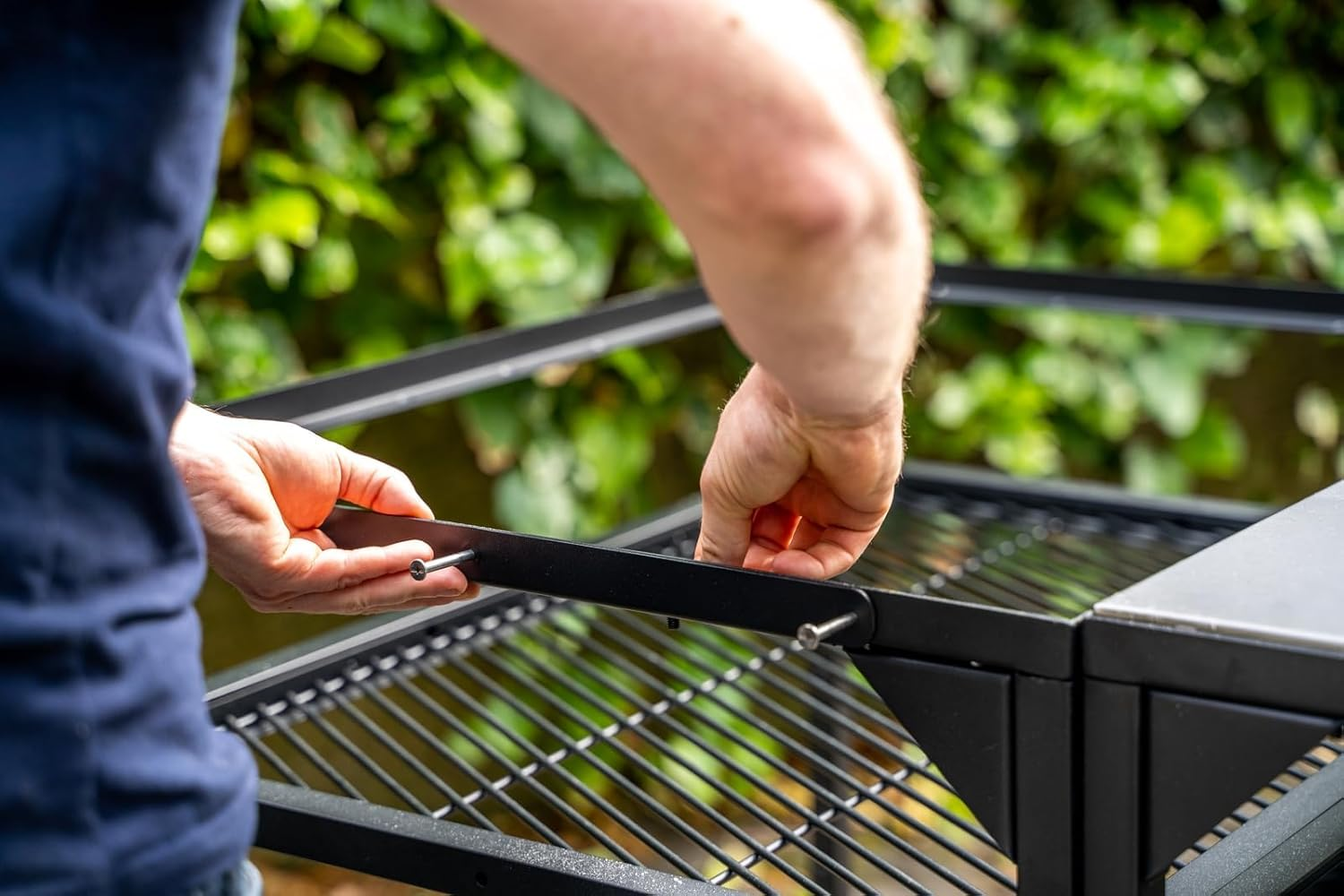 Ooni Medium Modular Table - 31X22X35 Inch Pizza Oven Table Cart, Stainless Steel Pizza Oven Stand, Grill Barbecue Stand, Outdoor Table, Pizza Oven Accessories, Outdoor Pizza Oven Tables, Pizza Station image number 6