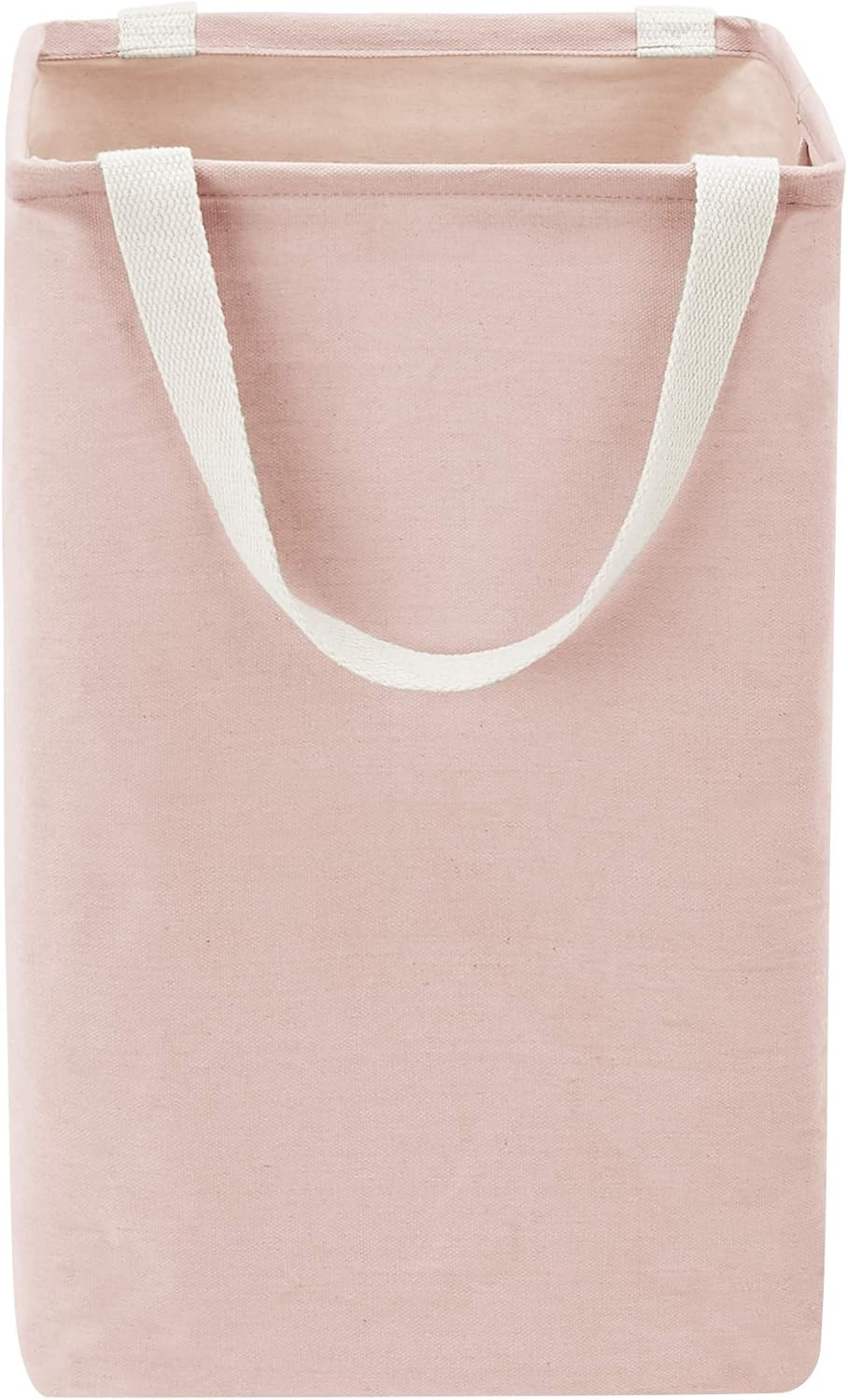 Amazon Basics Fabric Storage Bin Basket - Tall Cube, Dusty Pink image number 1