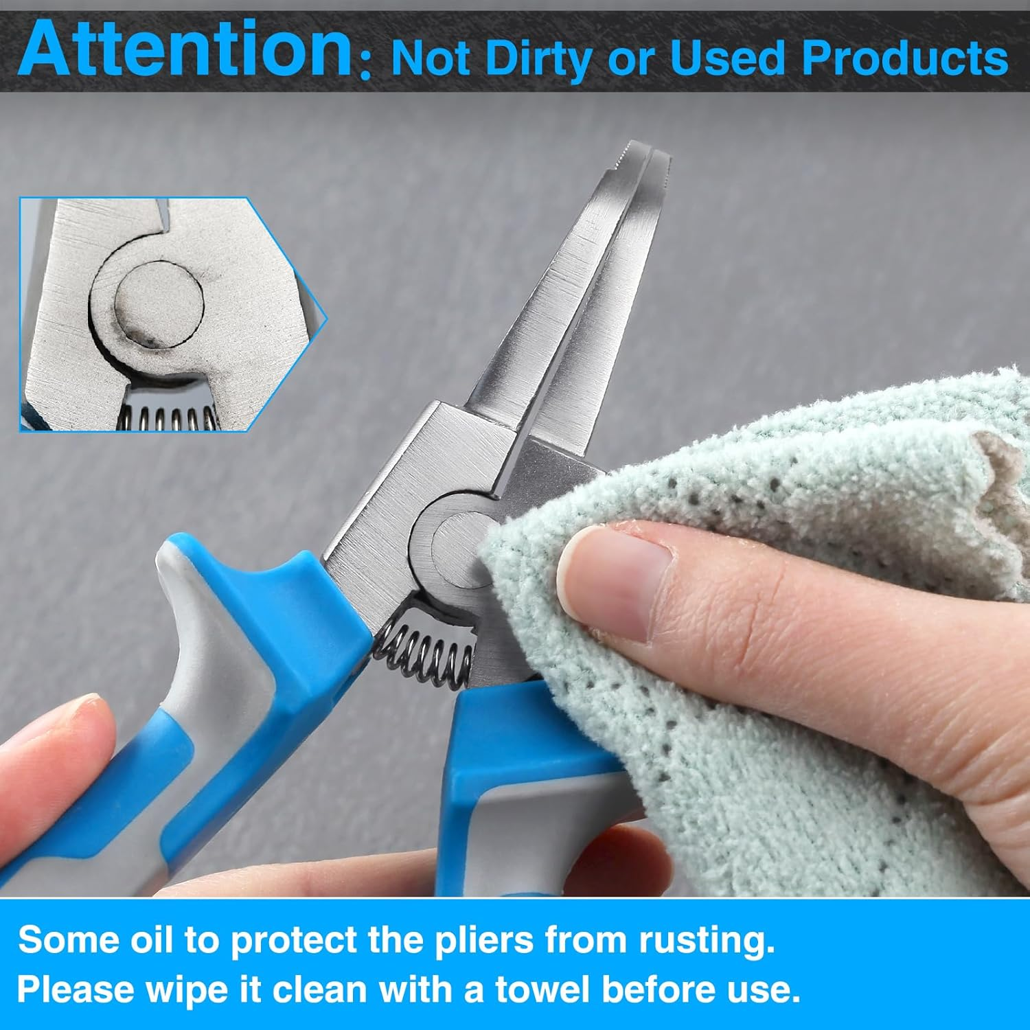 SPEEDWOX 8" Bent Jaw C-Clip Pliers for Ring Remover Automatic Transmissions Transfer Case image number 2