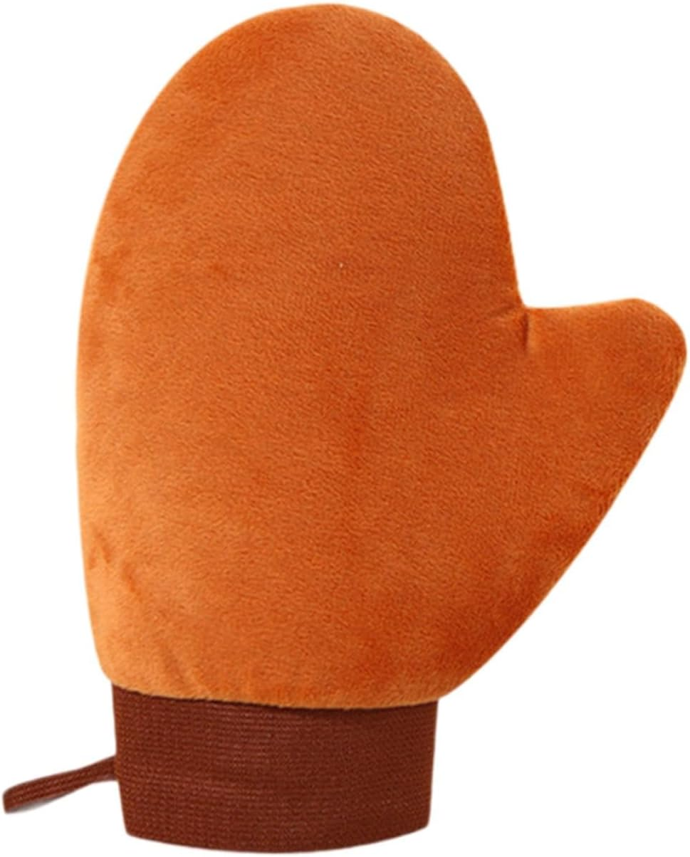 Oshhni Self Tanning Mitt, Sunless Tanning Glove, Elastic Cuff, Soft, Reusable, Self Mitt, Pink