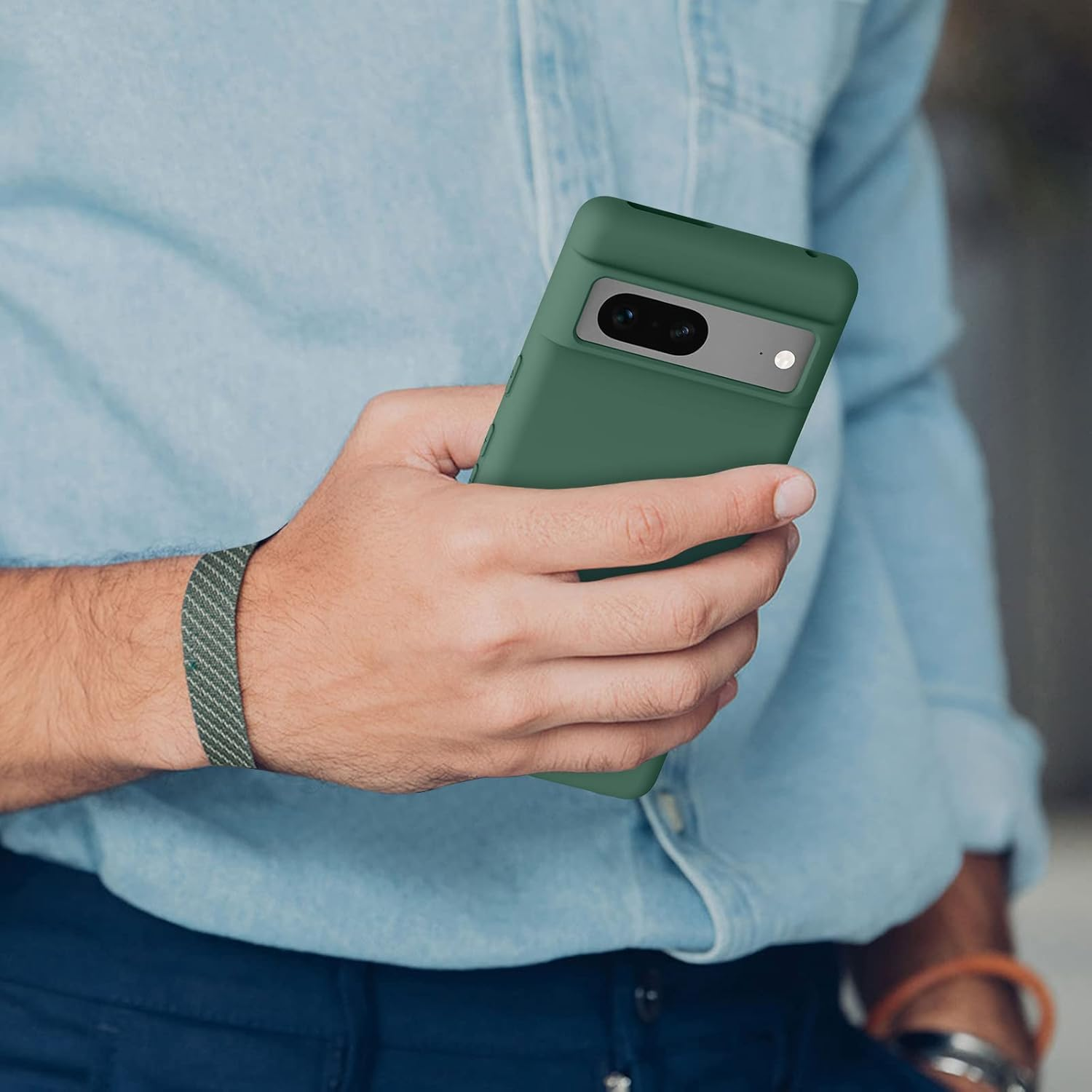 Meliya Case Compatible with Google Pixel 7, Stylish Silicone Slim Full Body Protective Phone Cover for Google Pixel 7 Case 6.3 Inch image number 2