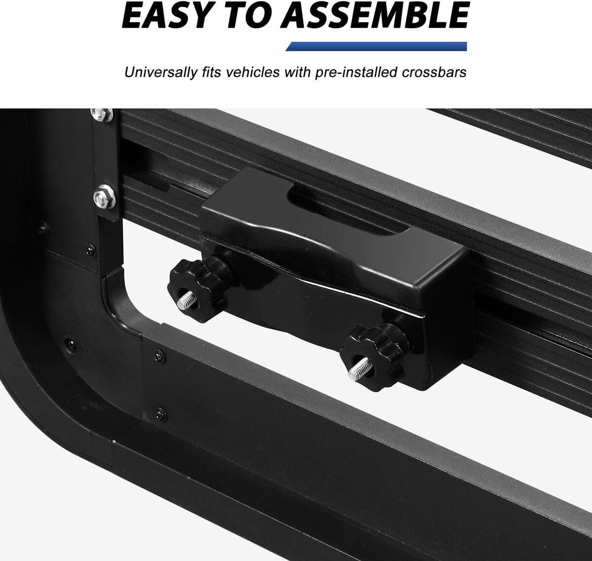 AUSWAY Universal Car Roof Rack Basket Platform Rooftop Luggage Cargo Carrier Flat Storage Tray 300Kg for SUV Pick up Trucks Thick Aluminium Alloy 180X120Cm image number 1