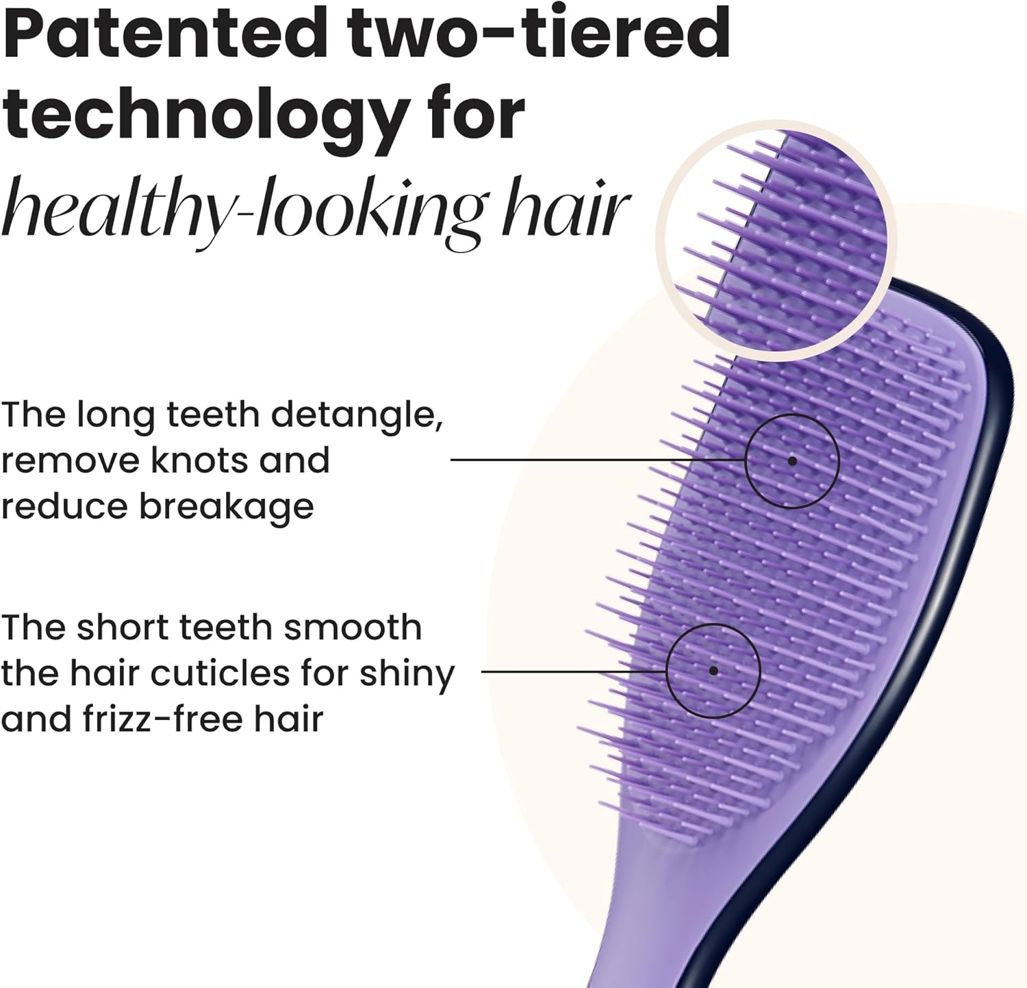 Tangle Teezer Zodiac Ultimate Detangler Hairbrush for Wet & Dry Hair, Eliminates Knots & Reduces Breakage for All Hair Types, Leo - Aries: Mar 21-Apr 19 image number 3