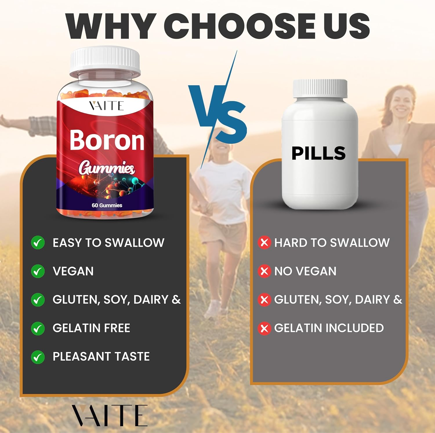 Boron Supplement for Men & Women &ndash; 10Mg Gummies &ndash; Vegan, Non-Gmo, Gluten-Free &ndash; Formulated for Active Lifestyle & Daily Wellness &ndash; Essential Trace Mineral in Convenient Gummy Form &ndash; 60 Chewables image number 4