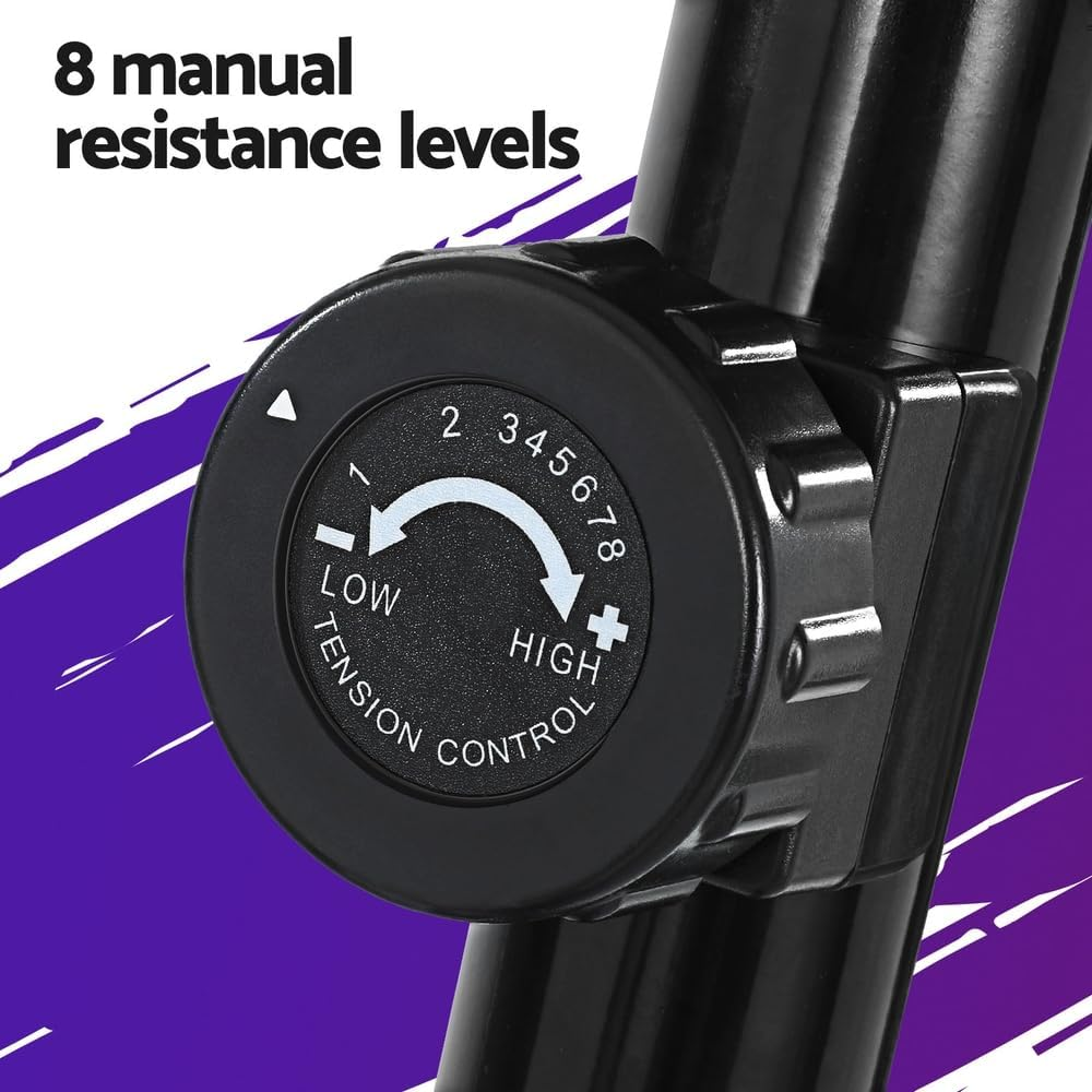 Everfit Exercise Bike, Magnetic Spin Bikes Trainer Stationary Flywheel Home Gym Fitness Cardio Indoor Cycling, with Wireless Pulse Receiver and Digital Monitor Display Grey image number 2