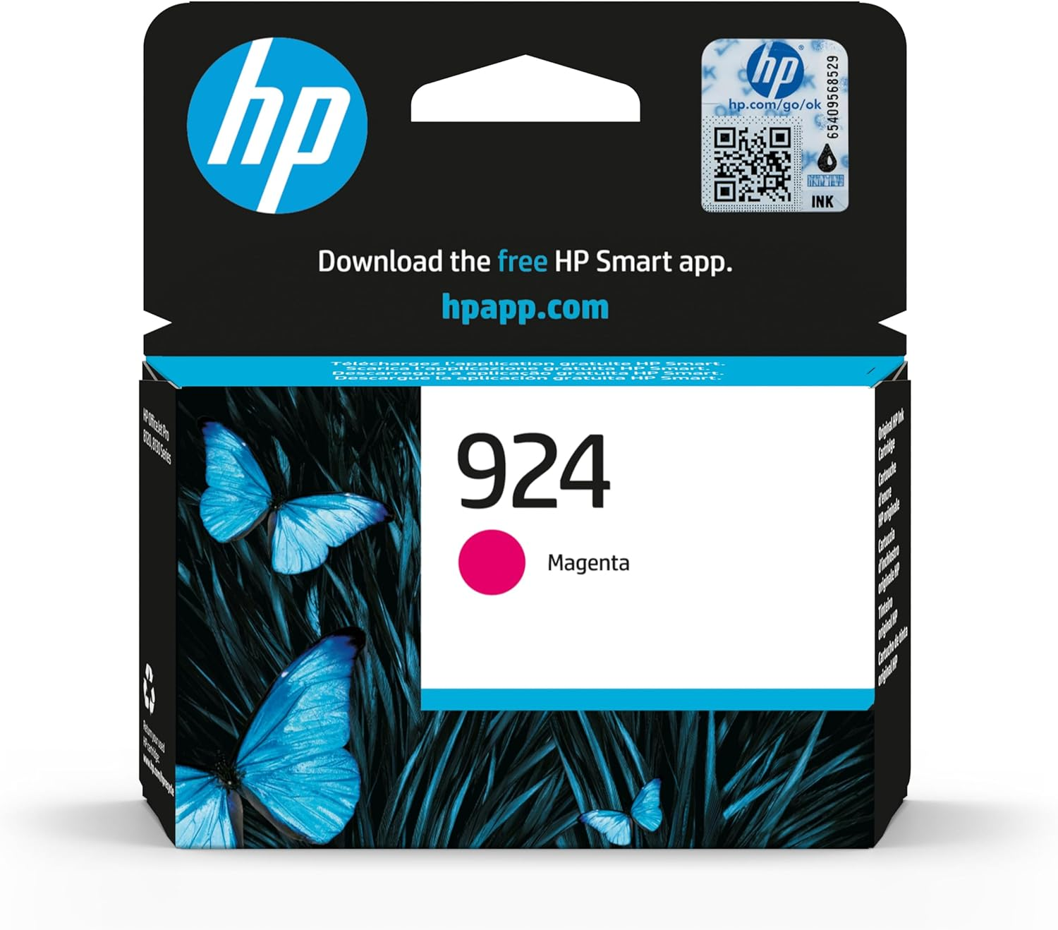 HP 924E (XL) Black Ink Cartridge & 924 Standard Capacity Cyan/Magenta/Yellow Printer Ink Cartridge, 4-Pack, Compatible with Officejet Pro 8134E 8122E 8124E 8135E 8125E 8132E Series image number 2