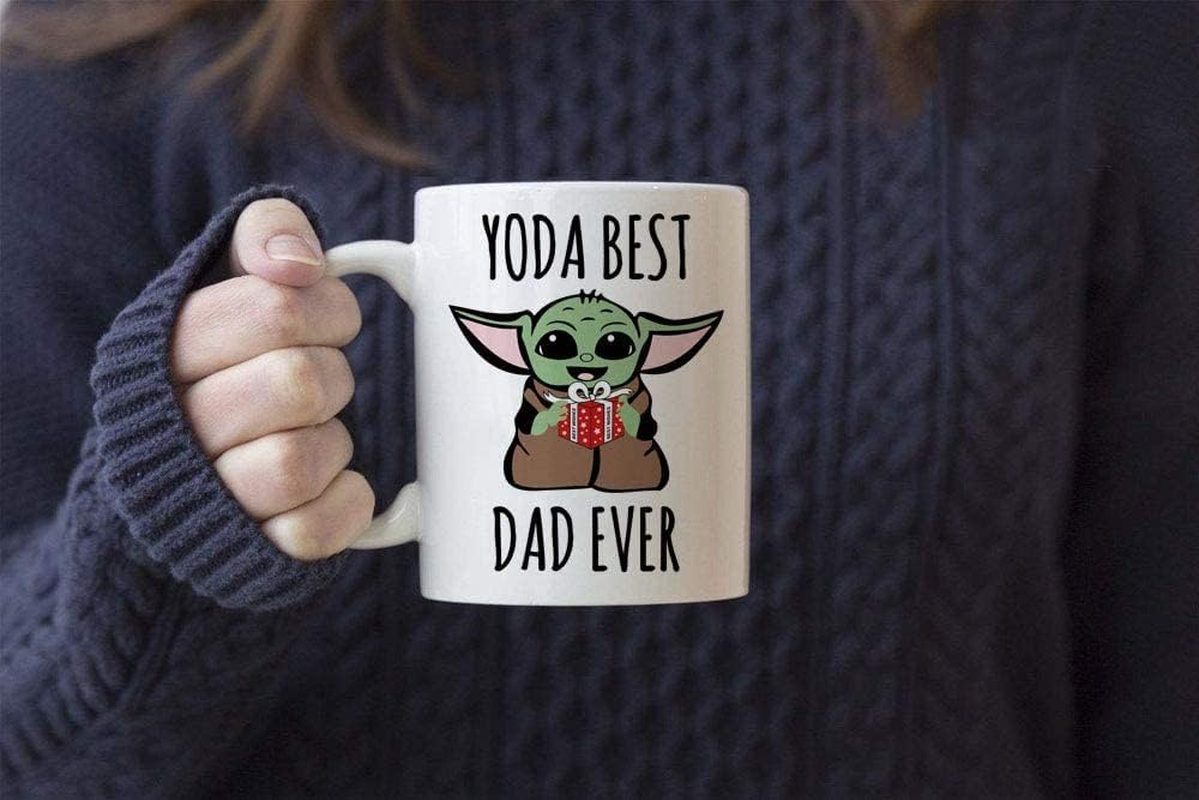 Dad Mug for New Fathers, Men Birthday Present or Yoda Fan, Coffee Mug Fathers Day Valentines Day Birthday Gifts for Father Dad, Funny Gifts for Men Grandpa Uncle image number 4
