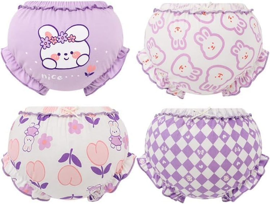 4 Pack Baby Potty Training Pants, Reusable Cotton Toddler Underwear, Unisex Waterproof Breathable Thick Absorbent Training Underpants for Boys and Girls, Fits Height 100Cm, 6M-6Y image number 3