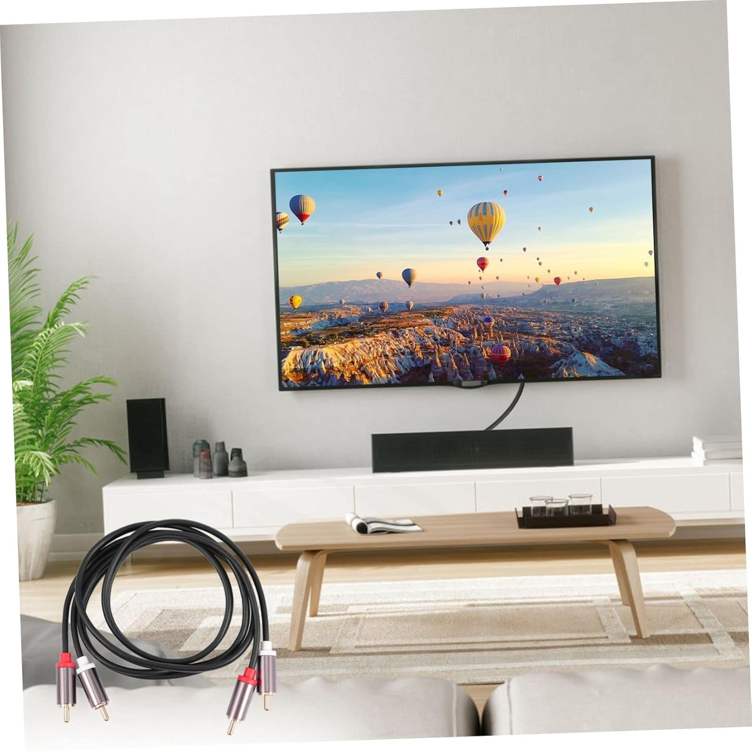 MOLUCKFU Male to Male Audio Cable Cable for Home Theater HDTV Gaming Consoles for Connections