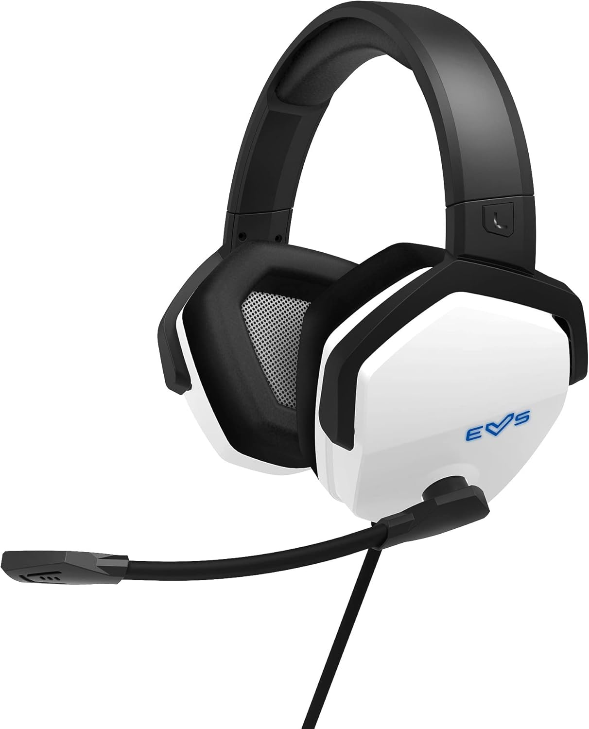 Energy Sistem Gaming Headset ESG 4 Surround 7.1 White (Headphones LED Lighting, 7.1 Surround Sound, Ear-Comprehensive Leather Ear Pads) - White
