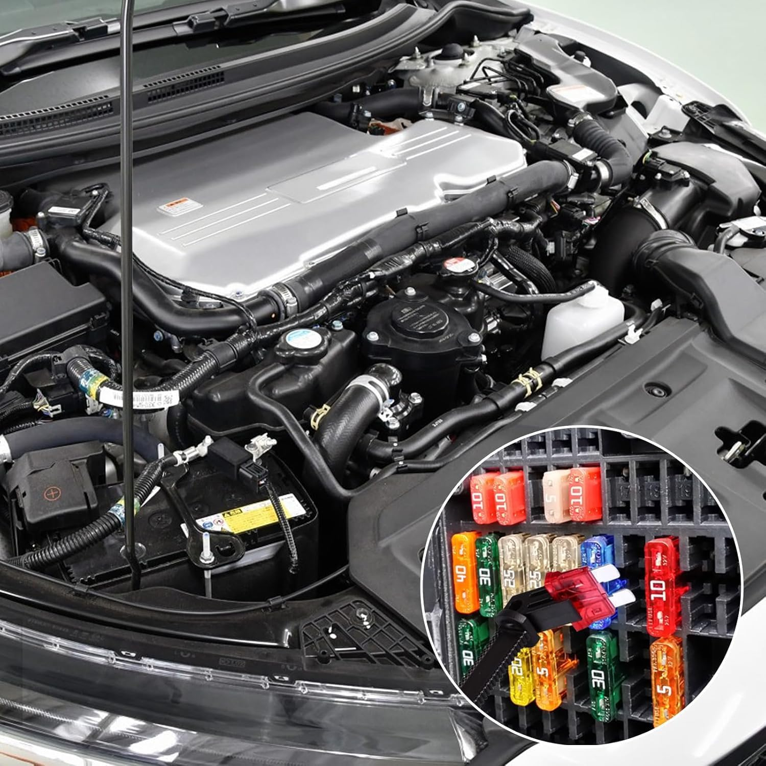 Wzenclave 8Pcs Fuse Puller Pliers Mini Fuse Extractor Pullers Mini Plastic Car Motorcycle Fuse Clip Removal Clip Replacement Tool Universal Automotive Car Puller Insertion and Removal Device image number 1