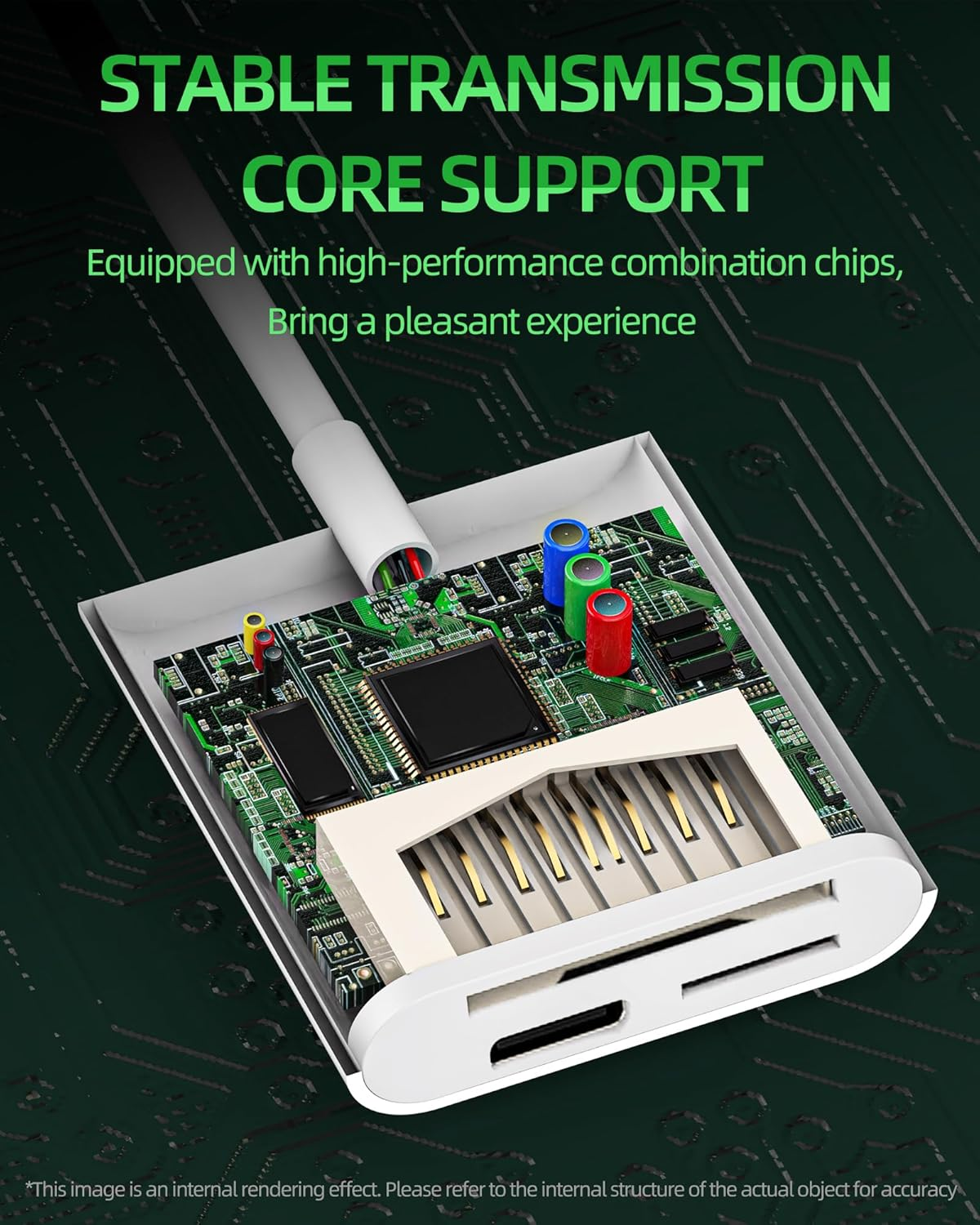 SD Card Reader for Apple for Iphone 15 Pro Max plus for Ipad Air(3In1)Usb C Charging Cable Adapter Camera Micro TF Memory Multiport Dongle Type C Thunderbolt Charger Accessories Compatible for Samsung image number 2