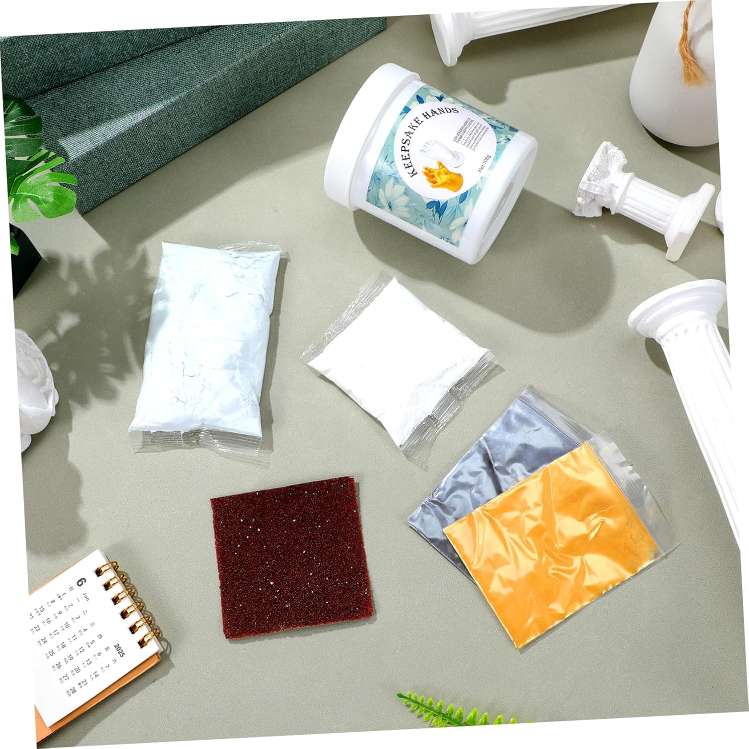 UPKOCH Hand Casting Kit Newborn Keepsake Hand Mold Powder for First Memories for Shower Craft Kits for Boys and Girls image number 5