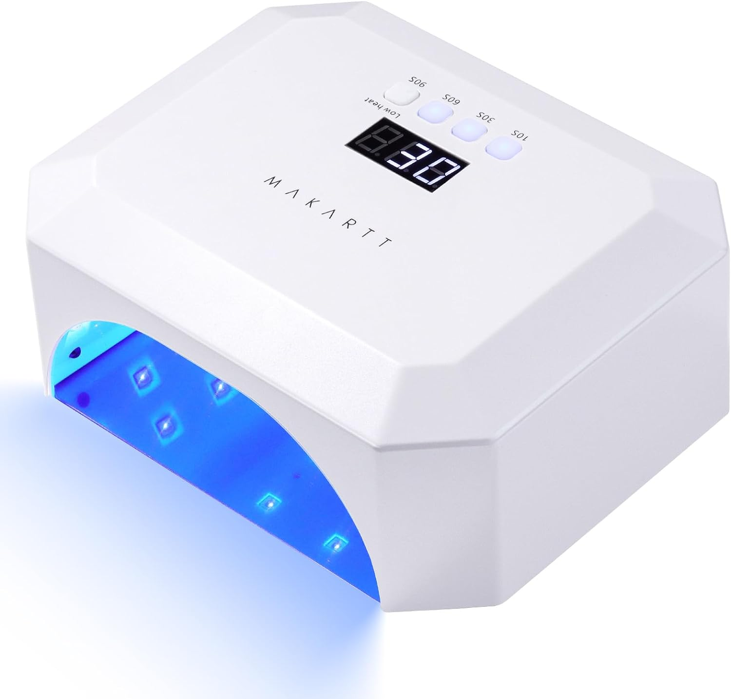 Makartt UV LED Nail Lamp: UV Light for Gel Nails Rechargeable Aurora 36W Gel Lamp with 4 Timers & Auto Sensor Professional Fast Curing Cordless Nail Light for Home Salon Manicure image number 5