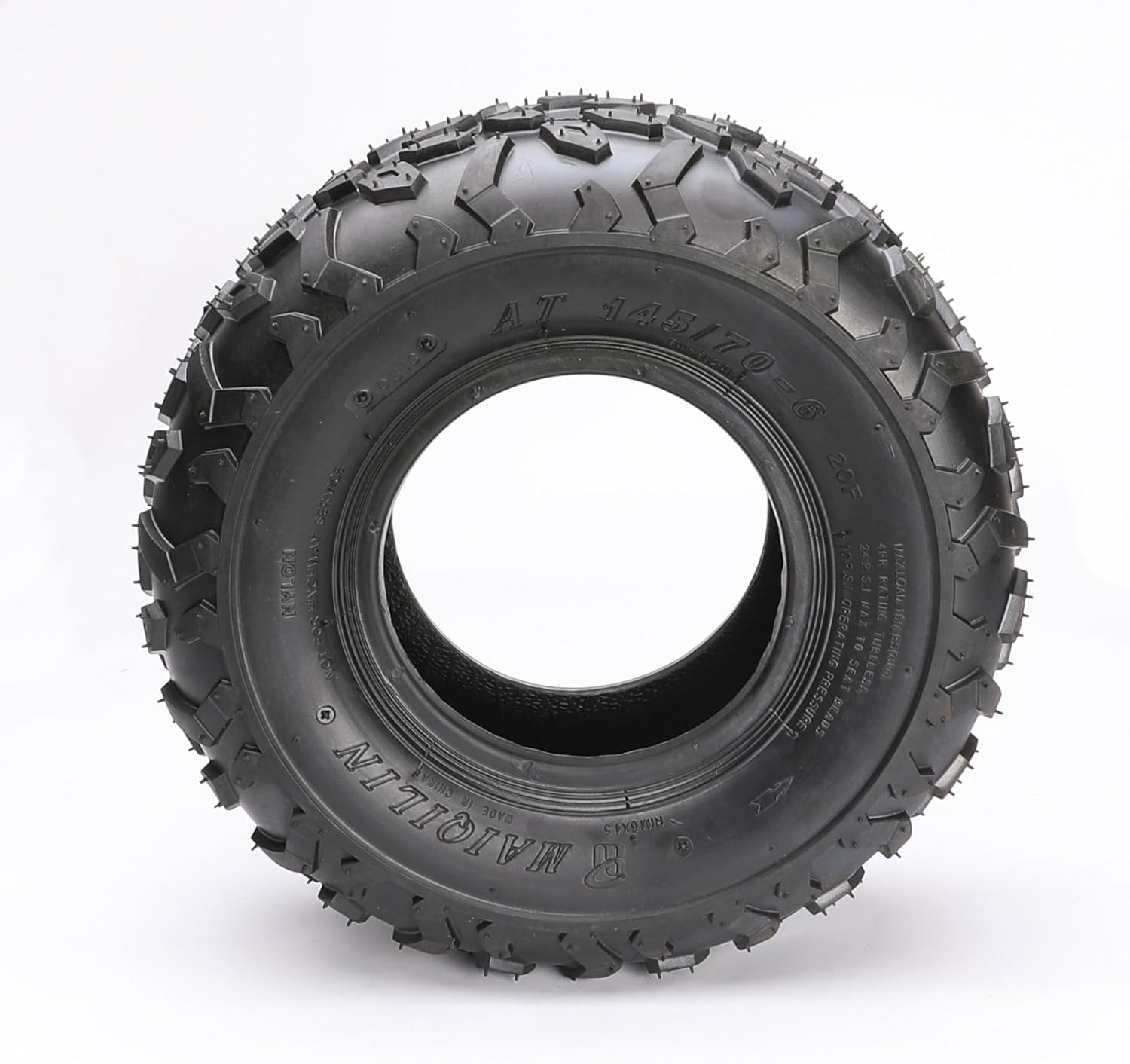 YC Yier 145/70-6 ATV UTV 145/70X6 All Terrain Tire 4PR Tubeless 145X70X6 for Coleman CC100X Ct100U Baja Dirt Bug Doodle Bug DB30 Mini Bike Kazuma Roketa 110Cc 125Cc ATV Quad Go Kart Taotao (1Pc)