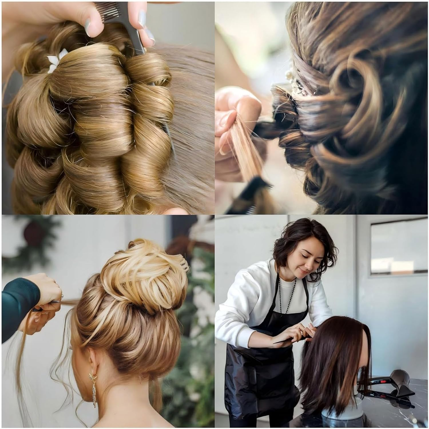 Muorruo 2-Pack Handle Combs/Parting Combs for Braids, Hairdressing Styling Combs Made from Carbon Fibre, Backcombing Comb with Handle for Ladies and Gentlemen, Fine Teeth, Hair Salon Care Tools image number 5