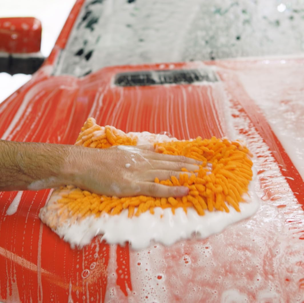 Meguiar'S Super Suds Wash Mate - Super Soapy Suds - Sponge for Washing Car - Removes Dirt and Grime on Paint, Glass, Plastic and Chrome - Professional Grade Microfibre Sponge for Car Washing image number 2