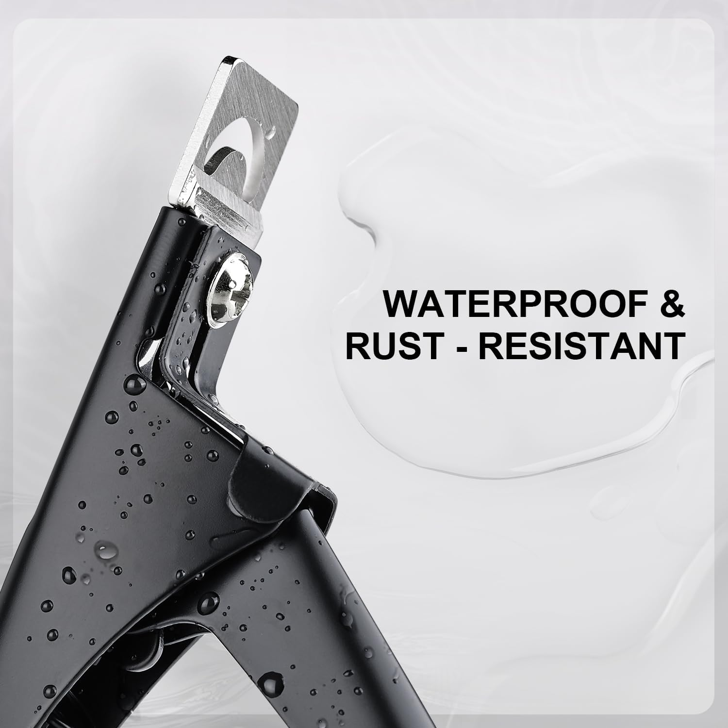 GAOY Acrylic Nail Clippers, Professional Stainless Steel Edge Cutter for False Nail Tips, Salon & Home Use Sharp Blade Clip Manicure Tool, Black - Black image number 4